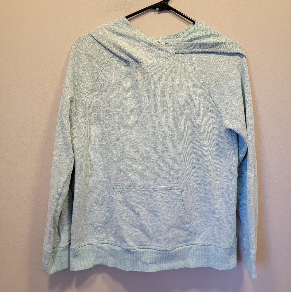 Sonoma Size Small Heathered Green Lightweight Hooded Sweatshirt